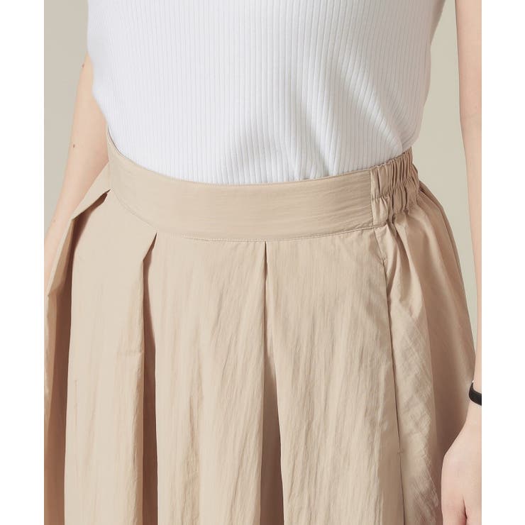 【撥水／洗濯機OK／ウエスト後ろゴム】タックスカート＜旅服シリーズ＞ | ITS'DEMO | 詳細画像16 