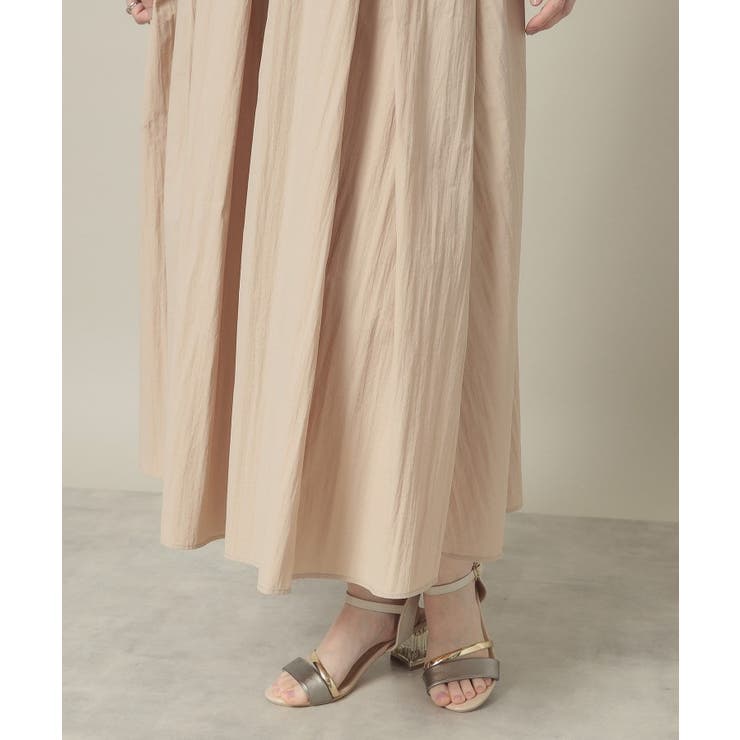 【撥水／洗濯機OK／ウエスト後ろゴム】タックスカート＜旅服シリーズ＞ | ITS'DEMO | 詳細画像19 