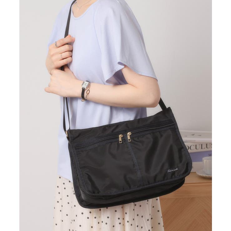 ブラック(019) | 【マチ調整／花粉防止】ノーチェショルダー | ITS'DEMO