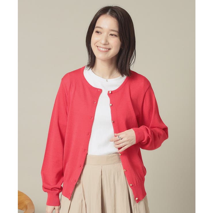 【UVカット／アンチピリング／手洗い可】クルーニットカーディガン | ITS'DEMO | 詳細画像12 