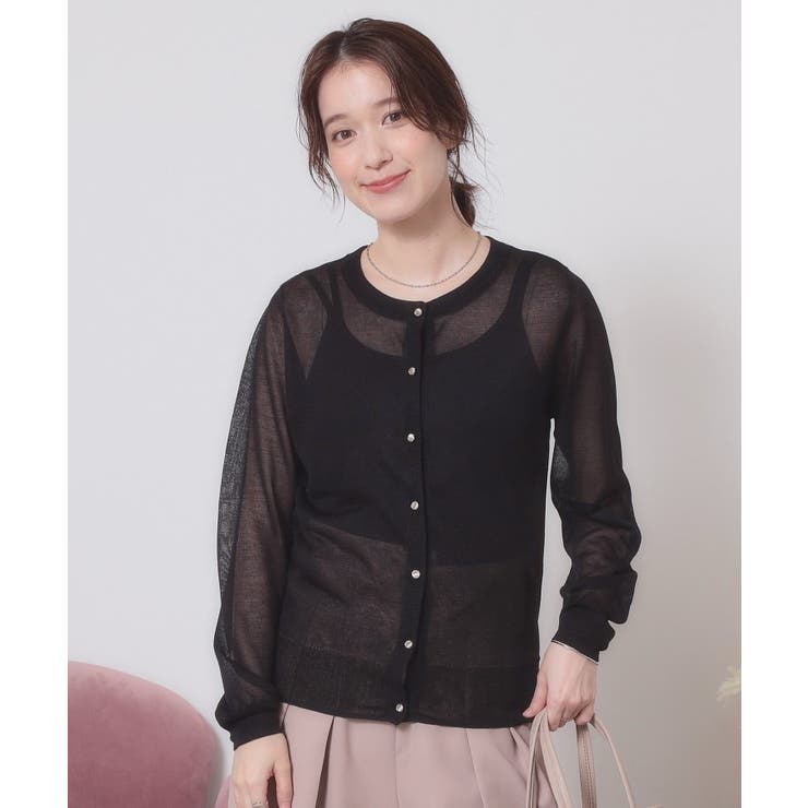 【定番人気／手洗い可／M・L展開】ラメクルーカーデ | ITS'DEMO | 詳細画像5 