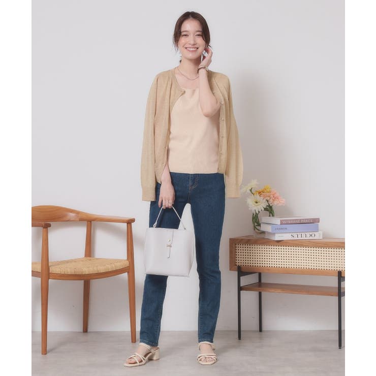 【定番人気／手洗い可／M・L展開】ラメクルーカーデ | ITS'DEMO | 詳細画像11 