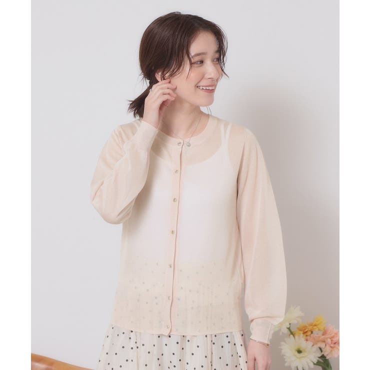 【定番人気／手洗い可／M・L展開】ラメクルーカーデ | ITS'DEMO | 詳細画像13 