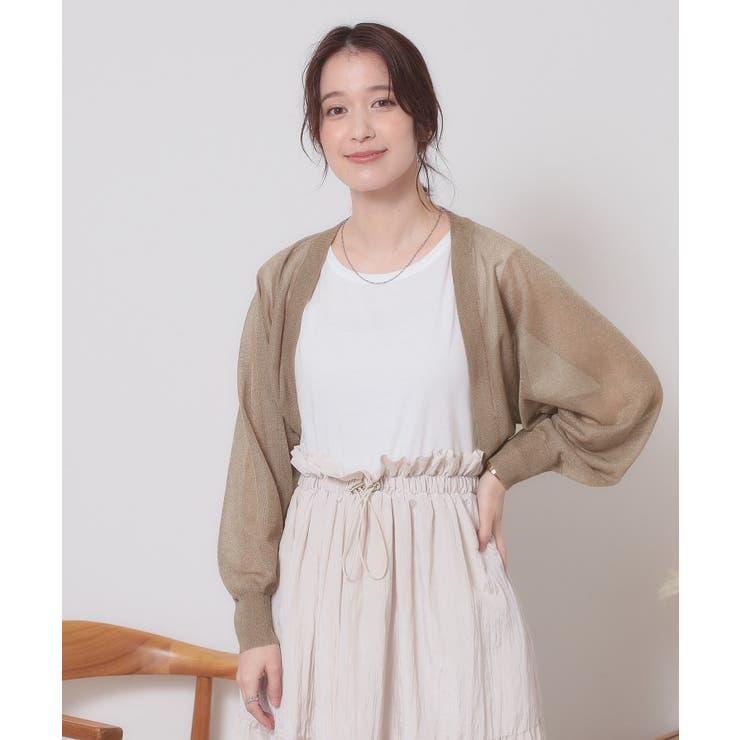 モカブラウン(042) | 【定番人気／手洗い可】ラメボレロ | ITS'DEMO