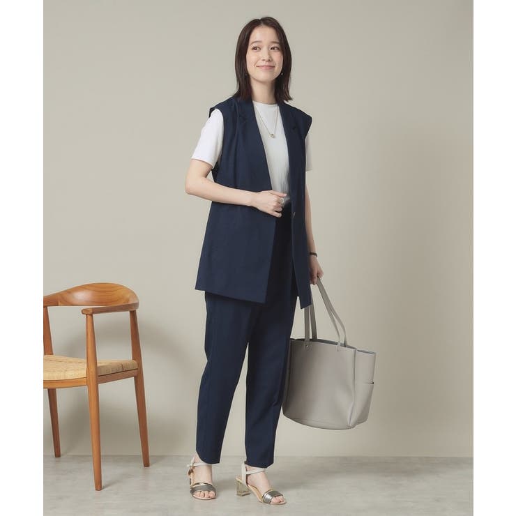 【手洗い可】麻調メッシュジレ | ITS'DEMO | 詳細画像7 