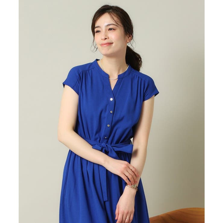 麻調合繊ワンピース＜ラク服シリーズ＞ | ITS'DEMO | 詳細画像8 