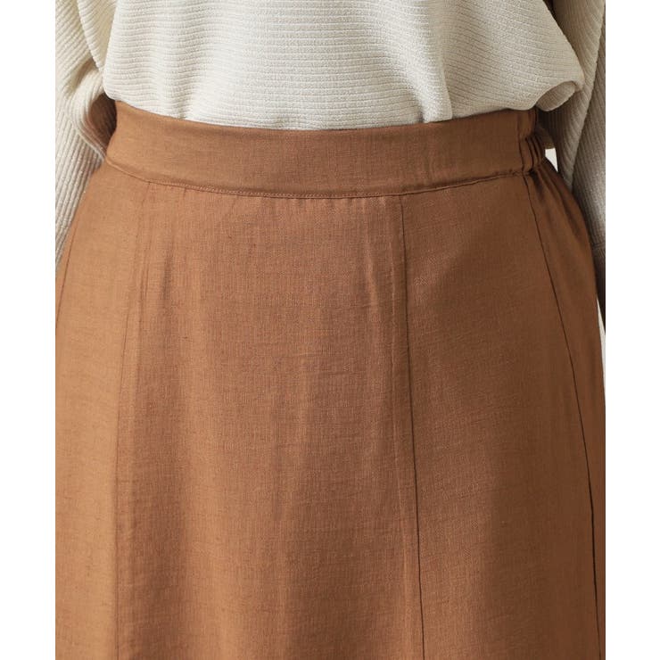 【ウエストゴム／洗濯機OK】リネン混マーメイドスカート | ITS'DEMO | 詳細画像16 