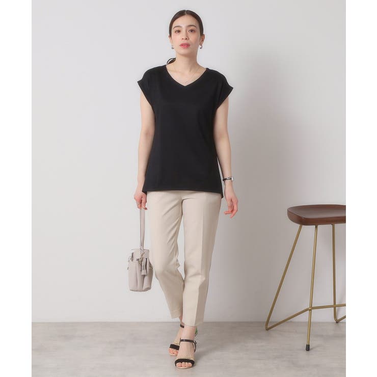 【吸水速乾 洗濯機OK 洗濯後しわになりにくい】カットミラノVネックプルオーバー | ITS'DEMO | 詳細画像9 