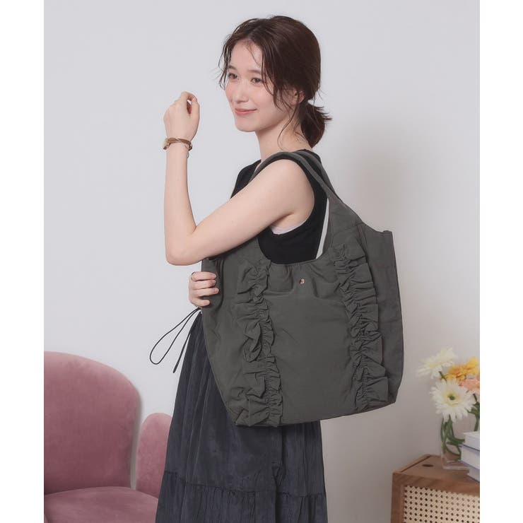 【A4対応】フリルラウンドトート | ITS'DEMO | 詳細画像1 