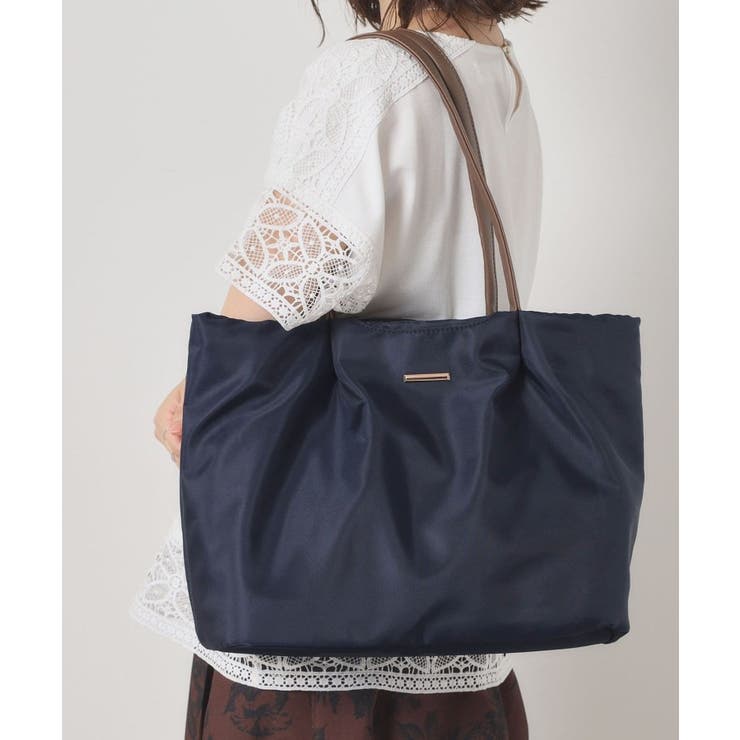 ネイビー(094) | 【8ポケット】撥水タックA4トート | ITS'DEMO