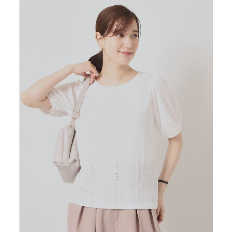 【手洗い可】レーシーふくれジャカードプルオーバー | ITS'DEMO | 詳細画像2 