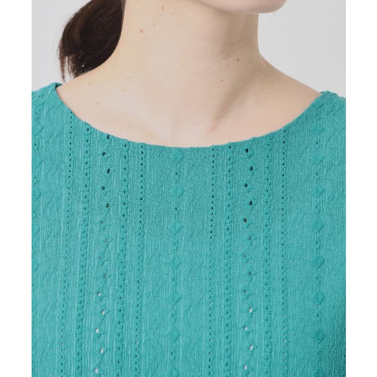 【手洗い可】レーシーふくれジャカードプルオーバー | ITS'DEMO | 詳細画像20 