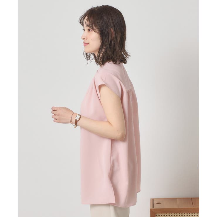 【清涼感／手洗い可】麻調前開きブラウス | ITS'DEMO | 詳細画像21 