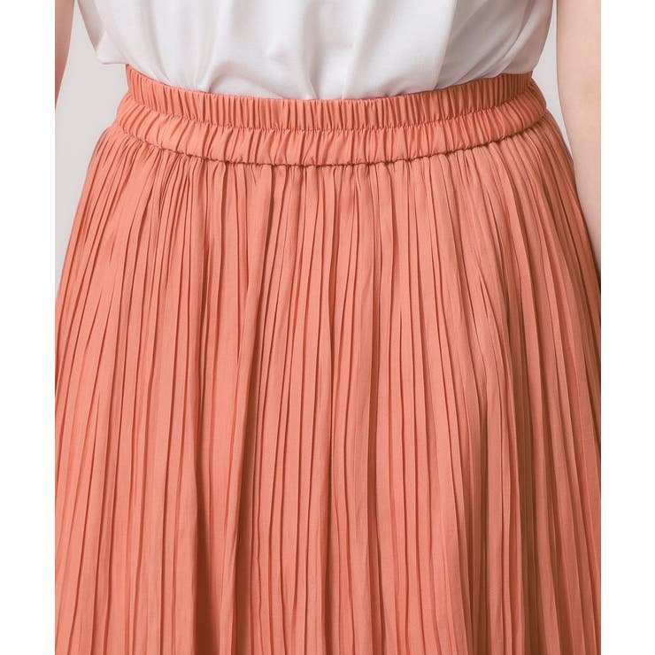 【手洗い可／ウエストゴム】サテンプリーツスカート | ITS'DEMO | 詳細画像21 