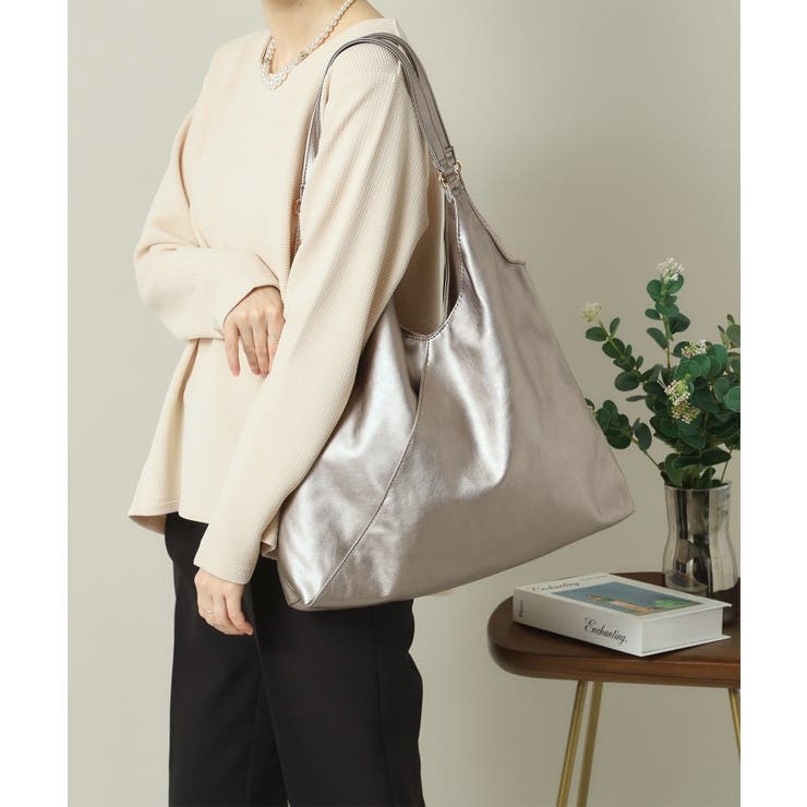 ブロンズ(008) | 【A4対応】合皮Vカットトート | ITS'DEMO