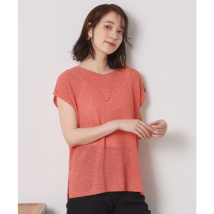 レッド(061) | 【手洗い可】ブークレラメフレンチニット | ITS'DEMO