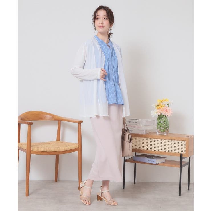 【手洗い可】異素材切替着流しカーディガン | ITS'DEMO | 詳細画像2 