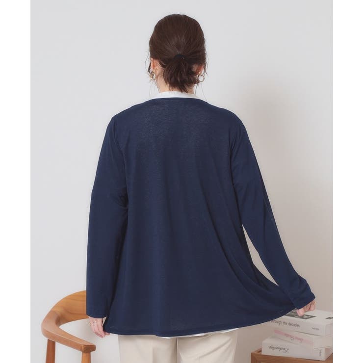 【手洗い可】異素材切替着流しカーディガン | ITS'DEMO | 詳細画像19 