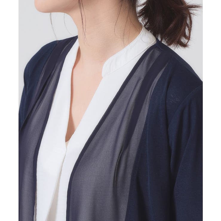 【手洗い可】異素材切替着流しカーディガン | ITS'DEMO | 詳細画像20 
