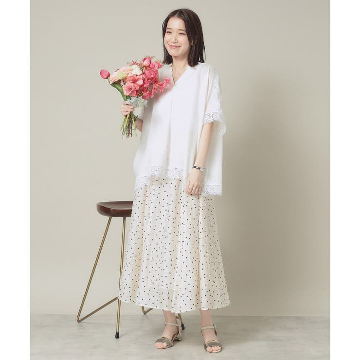 【手洗い可】レーススキッパーブラウス | ITS'DEMO | 詳細画像7 