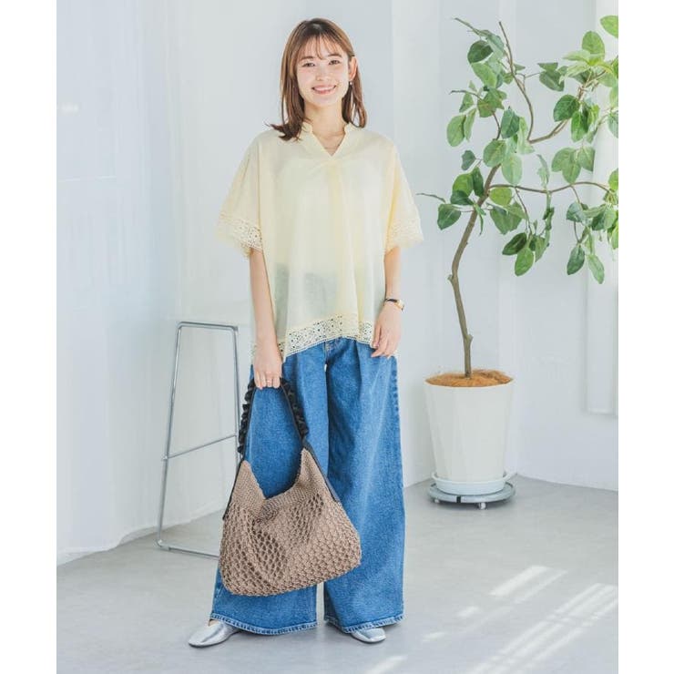 【手洗い可】レーススキッパーブラウス | ITS'DEMO | 詳細画像2 