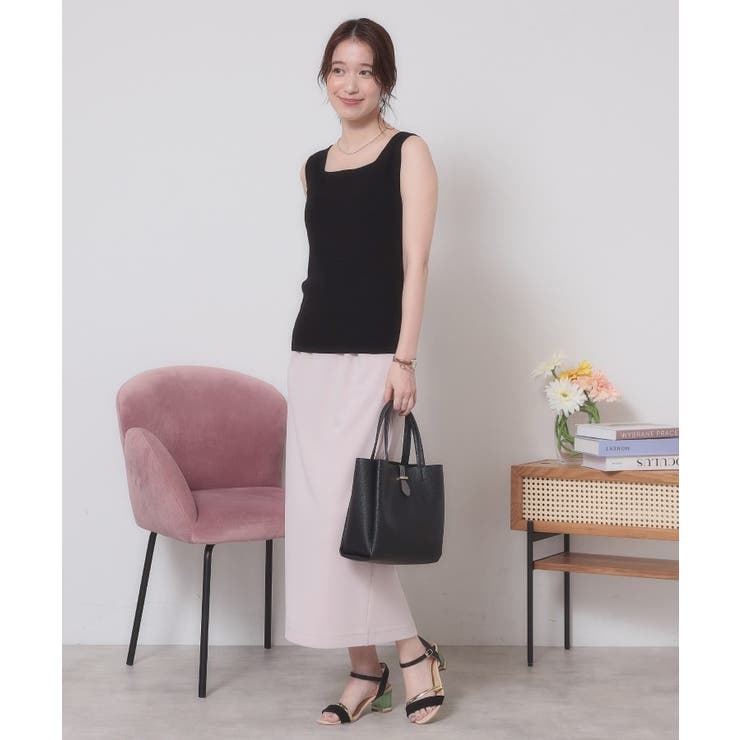 【手洗い可】ニットスクエアタンク | ITS'DEMO | 詳細画像2 