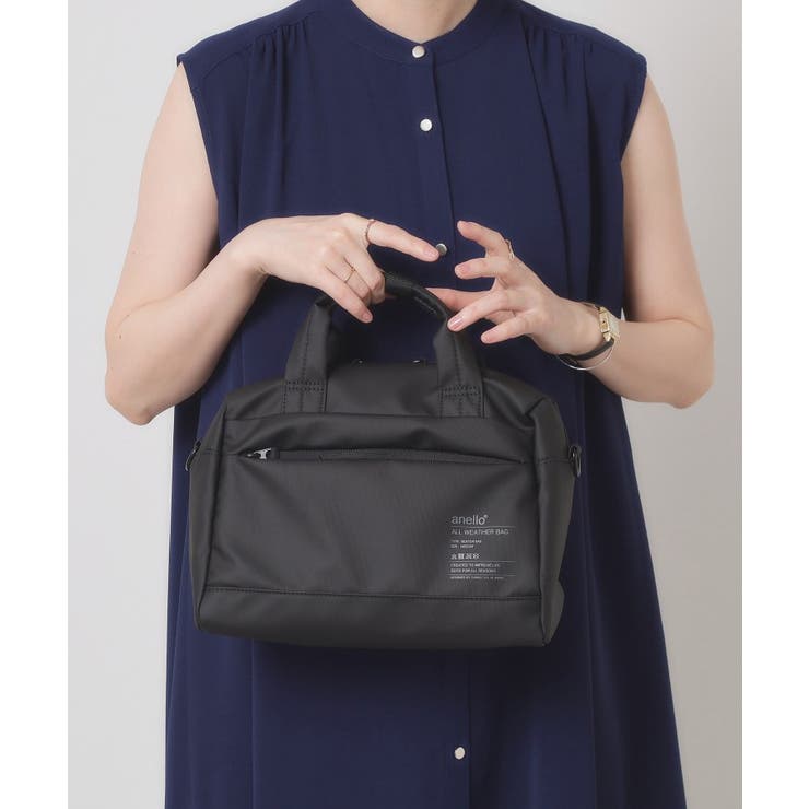 ブラック(019) | ＜anello＞耐水2wayミニショルダー | ITS'DEMO