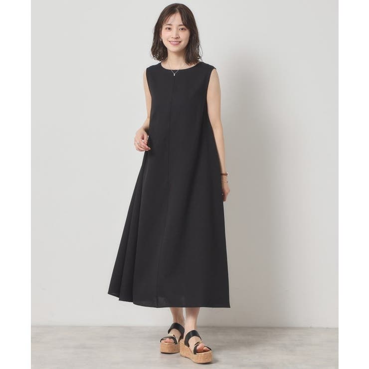 【清涼感／手洗い可】麻調メッシュワンピース | ITS'DEMO | 詳細画像6 