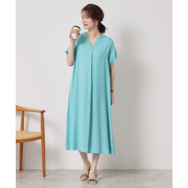 【接触冷感／手洗い可】強撚スラブスキッパーワンピース | ITS'DEMO | 詳細画像11 