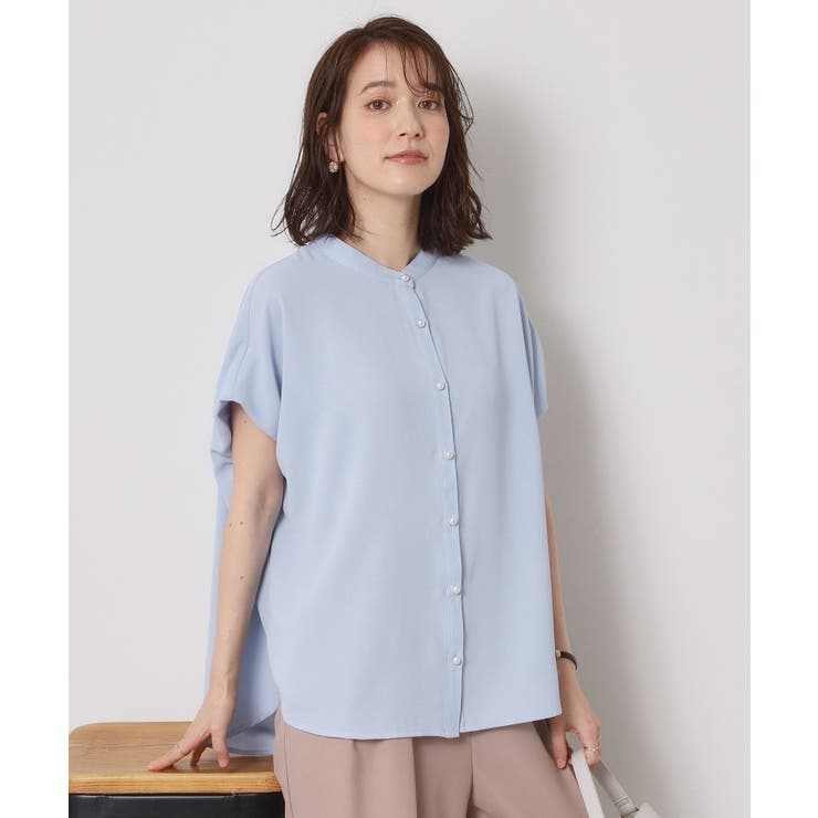 【接触冷感／手洗い可】ショルダータックブラウス | ITS'DEMO | 詳細画像8 