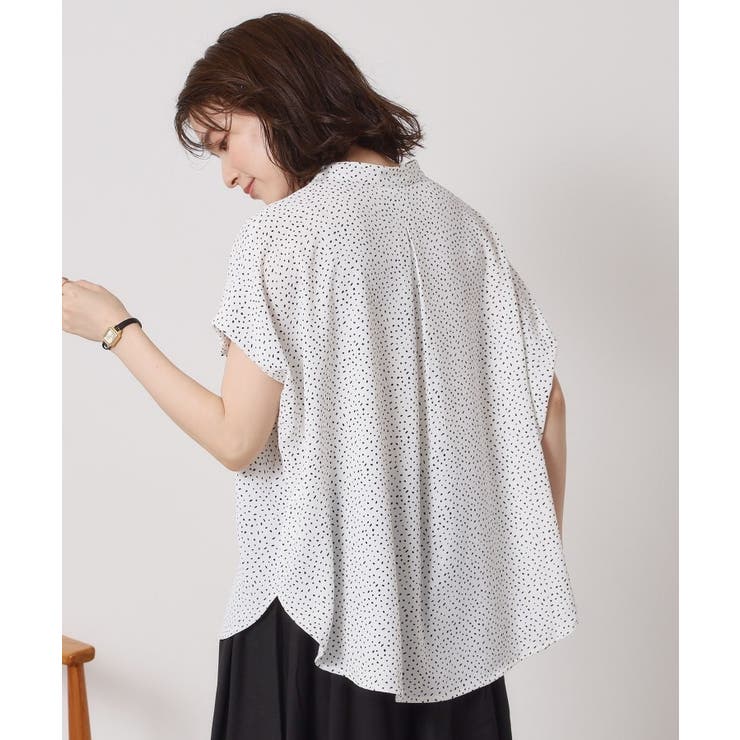 【接触冷感／手洗い可】ショルダータックブラウス | ITS'DEMO | 詳細画像21 