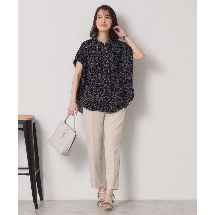 【接触冷感／手洗い可】ショルダータックブラウス | ITS'DEMO | 詳細画像18 