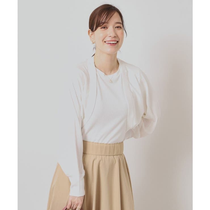 【UV／接触冷感／毛玉防止／手洗い可】ニットボレロ | ITS'DEMO | 詳細画像2 