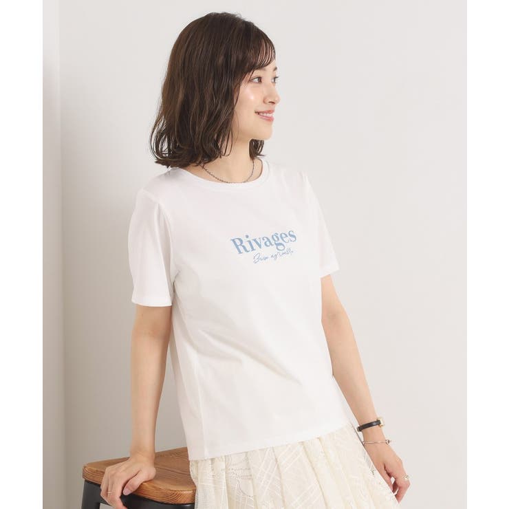 オフホワイト(103) | 【接触冷感／洗濯機OK】フロッキープリントTシャツ | ITS'DEMO