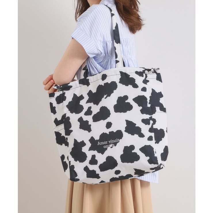 ブラック(419) | 【A4対応】アニマルプリントトート | ITS'DEMO