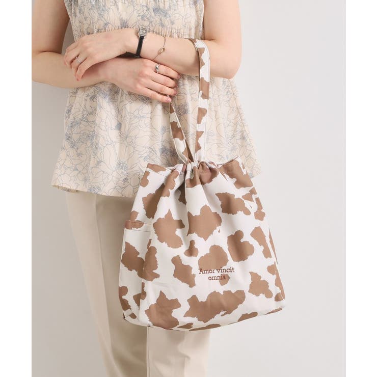 ブラウン(443) | 【A4対応】アニマルプリントトート | ITS'DEMO