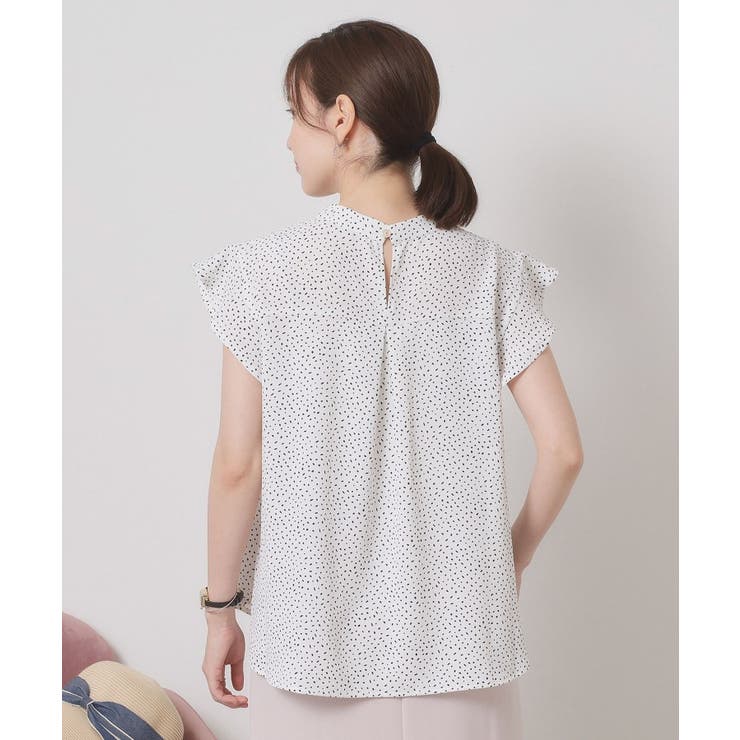 【接触冷感／手洗い可】フリル袖ブラウス | ITS'DEMO | 詳細画像19 