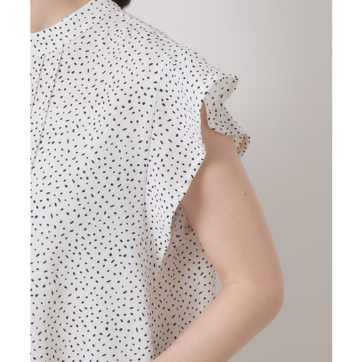 【接触冷感／手洗い可】フリル袖ブラウス | ITS'DEMO | 詳細画像22 