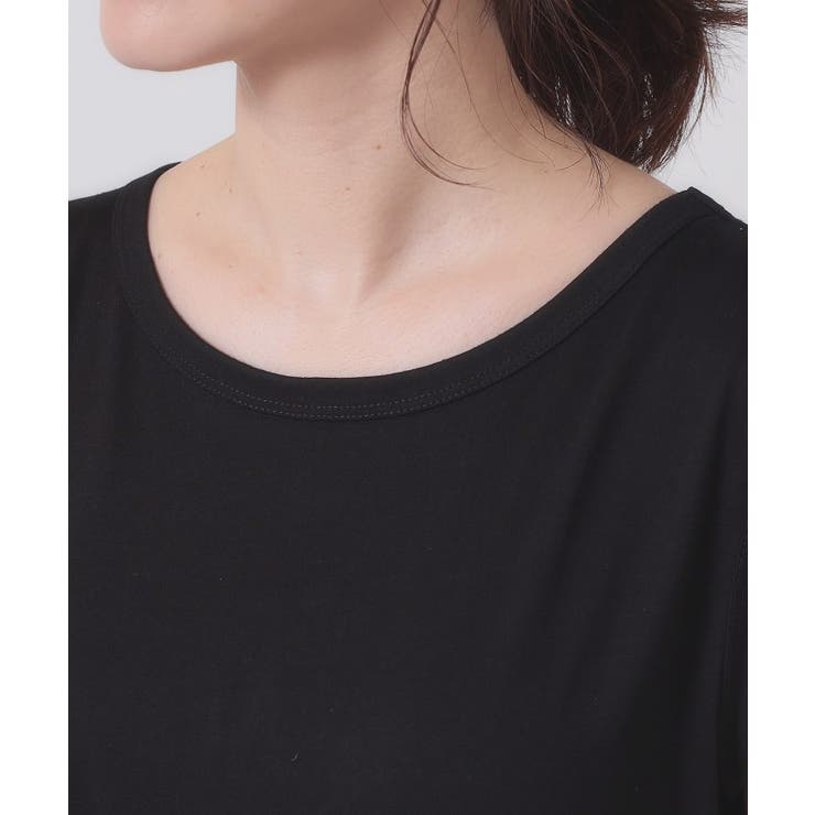 【ウエストゴム／洗濯機OK】異素材コンビワンピース | ITS'DEMO | 詳細画像16 