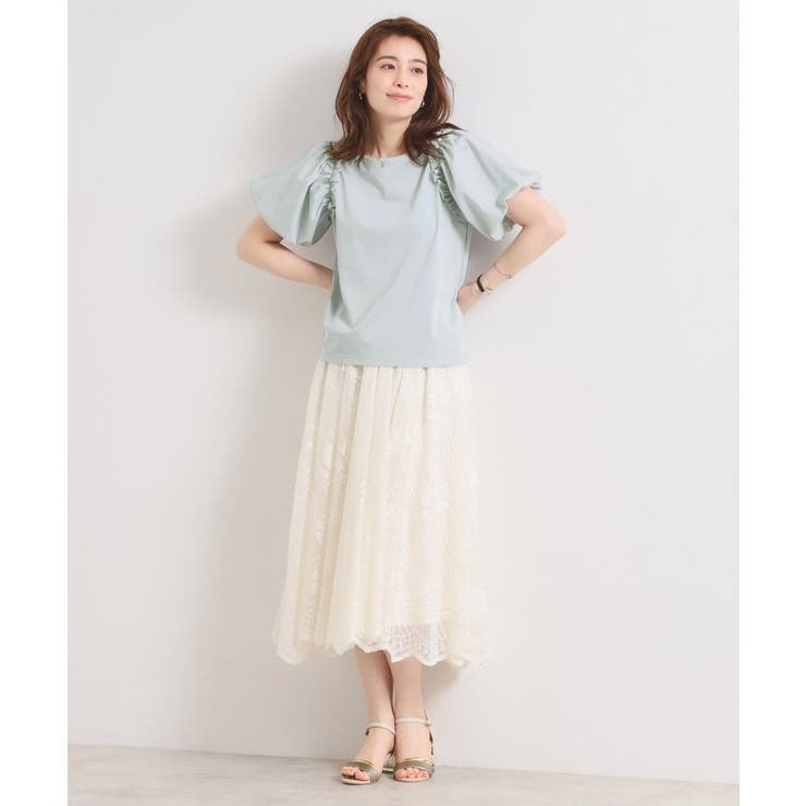 【手洗い可】パール調飾り付きパフ袖プルオーバー | ITS'DEMO | 詳細画像11 