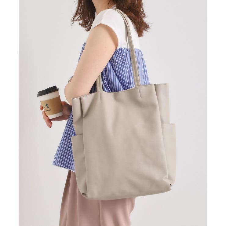 グレー(012) | 【A4対応／6ポケット】収納上手になれるトート | ITS'DEMO