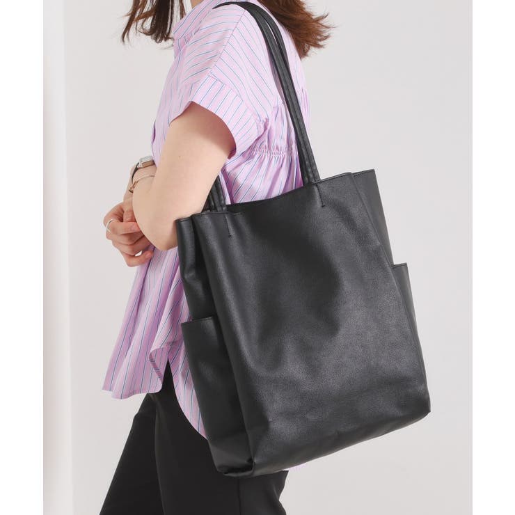 ブラック(019) | 【A4対応／6ポケット】収納上手になれるトート | ITS'DEMO