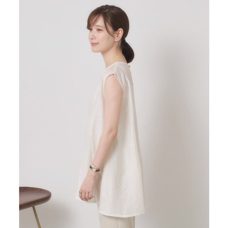 【手洗い可】シアーストライプブラウス | ITS'DEMO | 詳細画像14 