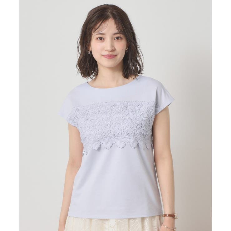 【吸水速乾 手洗い可 洗濯後しわになりにくい】カットミラノフロントレーストップス | ITS'DEMO | 詳細画像19 