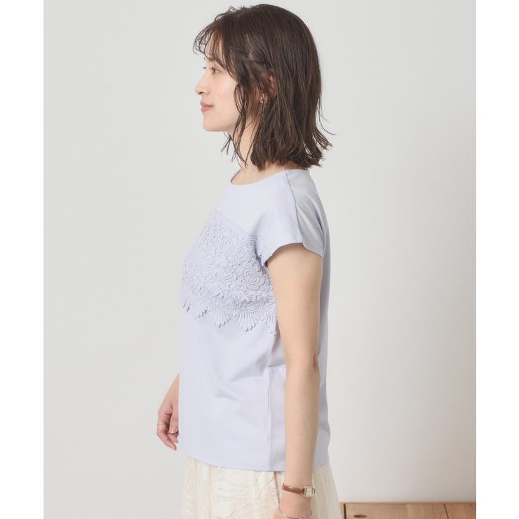 【吸水速乾 手洗い可 洗濯後しわになりにくい】カットミラノフロントレーストップス | ITS'DEMO | 詳細画像20 