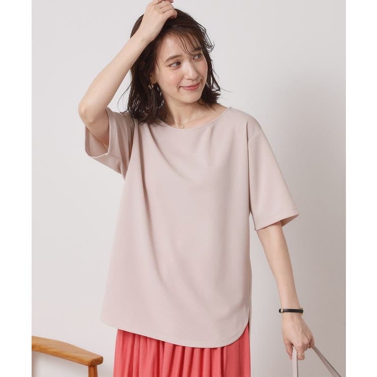 【接触冷感／洗濯機OK】カットジョーゼットTシャツ | ITS'DEMO | 詳細画像10 