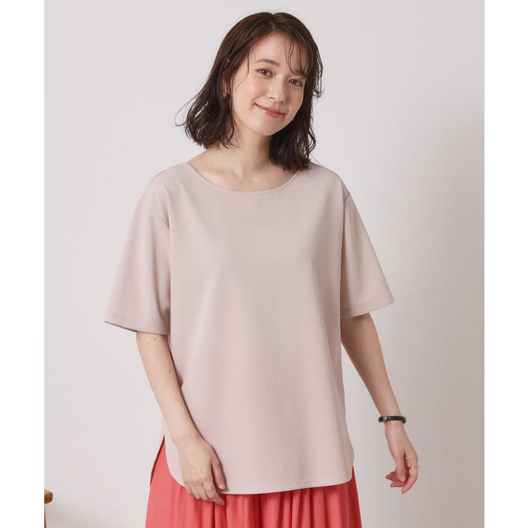 【接触冷感／洗濯機OK】カットジョーゼットTシャツ | ITS'DEMO | 詳細画像13 