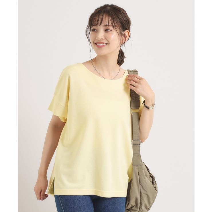 ライトイエロー(030) | 【接触冷感／吸水速乾／洗濯機OK】サカリバ袖タックプルオーバー | ITS'DEMO