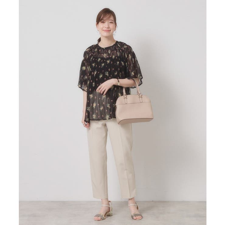 【手洗い可】花柄楊柳ブラウス | ITS'DEMO | 詳細画像2 