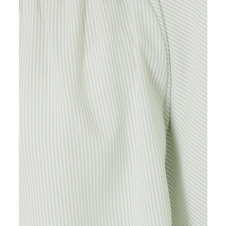 【清涼感／手洗い可】サッカーストライプブラウス | ITS'DEMO | 詳細画像4 